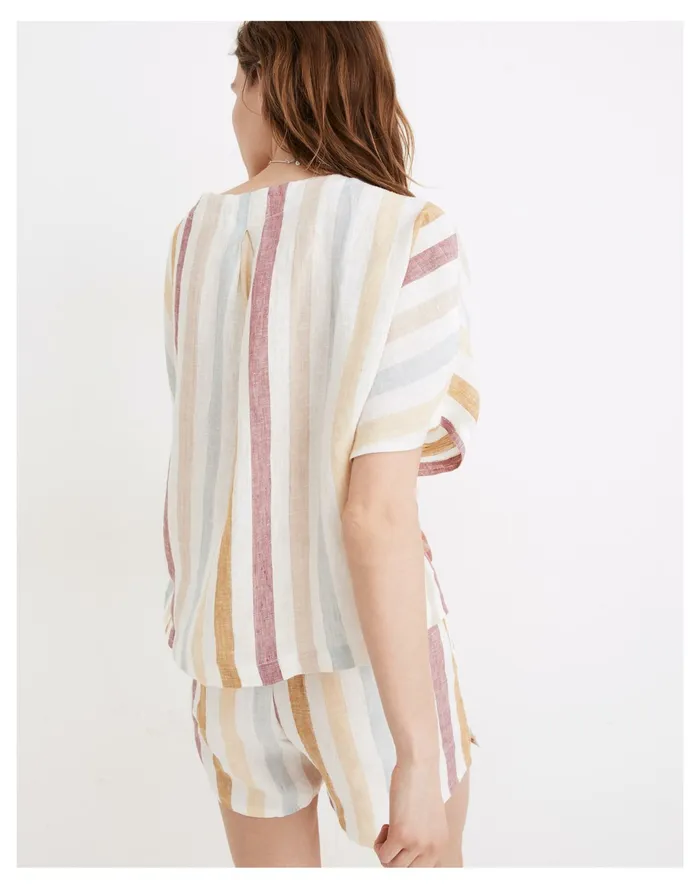Women X LAUDE The Label Bo Button Down Shirt In Painter Stripe Painter Stripe Madewell Tops and Shirts Women X LAUDE The Label Bo Button Down Shirt In Painter Stripe Painter Stripe Madewell Tops and Shirts