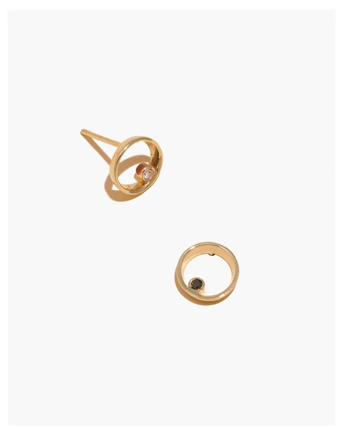 Women X Still House 14k Gold Lap Diamond Earrings Gold Madewell Earrings