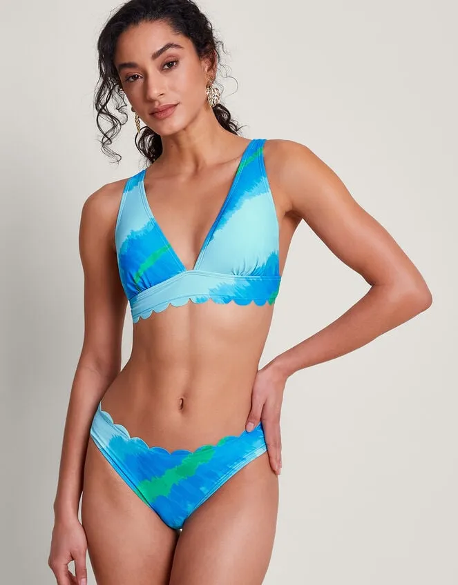 Women Zifia Bikini Top Blue Monsoon Beachwear and Swimwear